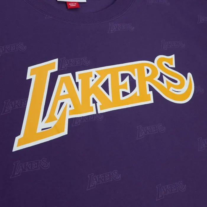 Men039s TShirts and Tops Mitchell and Ness AOP SS Top Los Angeles Lakers Men039s TShirts and Tops Mitchell and Ness AOP SS Top Los Angeles Lakers