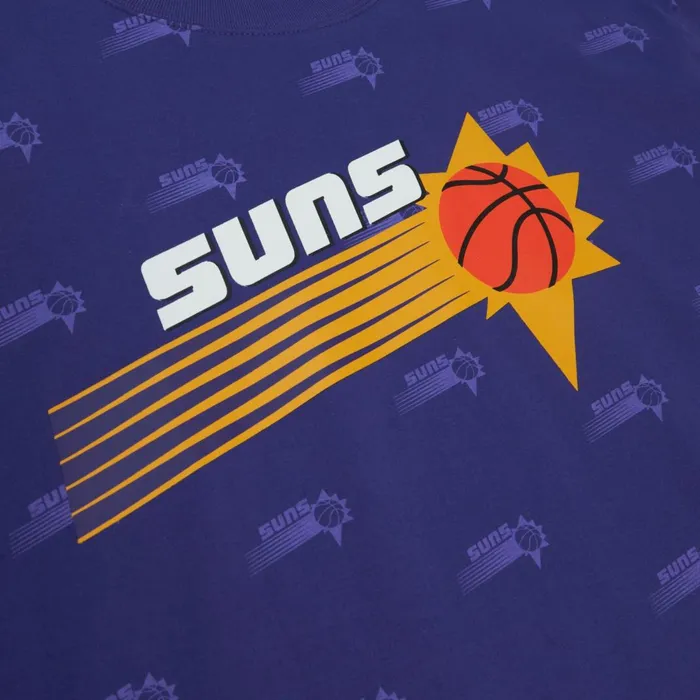 Men039s TShirts and Tops Mitchell and Ness AOP SS Top Phoenix Suns