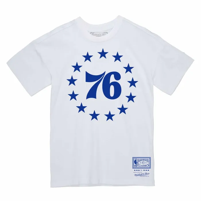 Men039s TShirts and Tops Mitchell and Ness Basic Logo 3 Tee Philadelphia 76ers