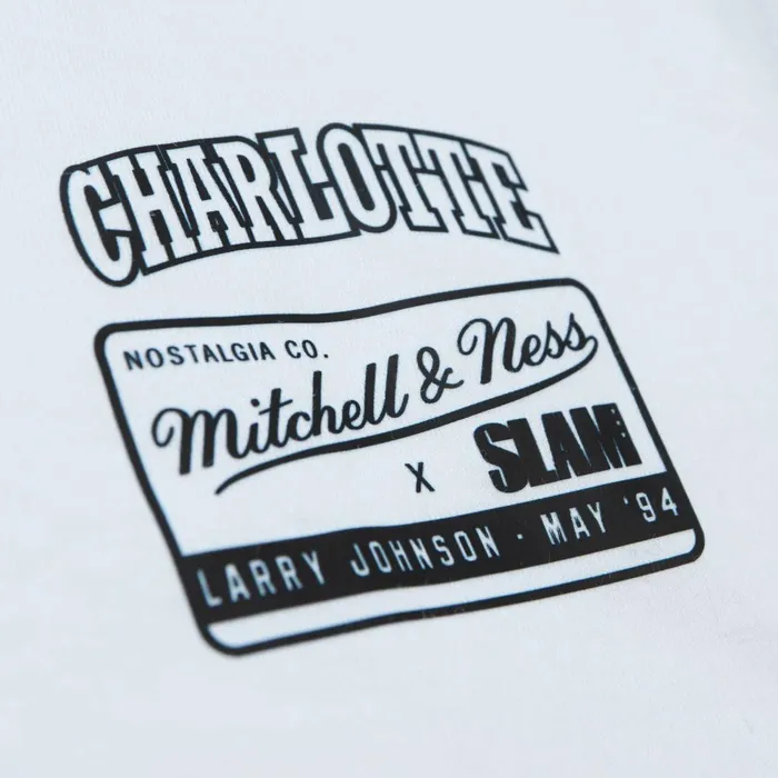 Men039s TShirts and Tops Mitchell and Ness Slam Cover Charlotte Hornets Larry Johnson Men039s TShirts and Tops Mitchell and Ness Slam Cover Charlotte Hornets Larry Johnson