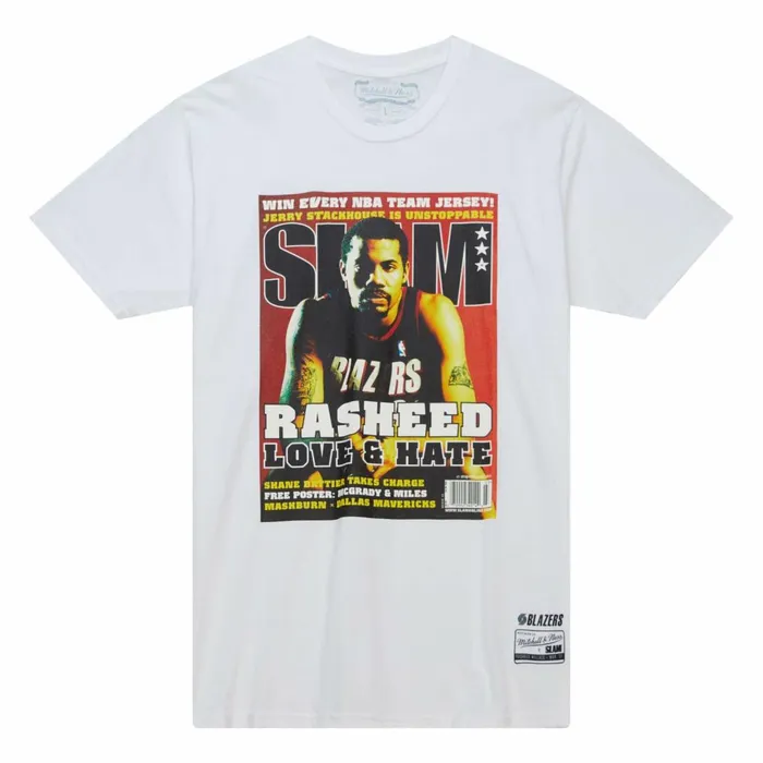 Men039s TShirts and Tops Mitchell and Ness Slam Cover Portland Trail Blazers Rasheed Wallace Men039s TShirts and Tops Mitchell and Ness Slam Cover Portland Trail Blazers Rasheed Wallace