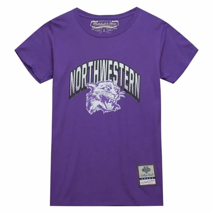 Men039s TShirts and Tops Mitchell and Ness University Arch Logo LS Tee Northwestern University Men039s TShirts and Tops Mitchell and Ness University Arch Logo LS Tee Northwestern University
