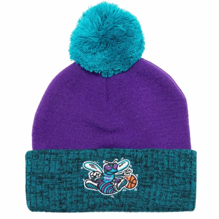Men039sWomen039s Knit 154 Styles Mitchell and Ness Two Tone Pom Beanie HWC Charlotte Hornets Men039sWomen039s Knit 154 Styles Mitchell and Ness Two Tone Pom Beanie HWC Charlotte Hornets