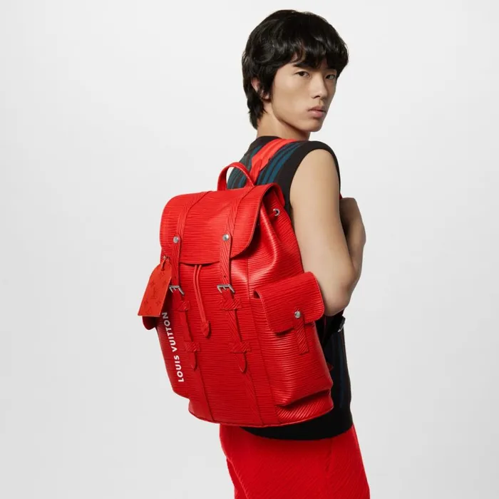 Men Bags Louis Vuitton Louis Vuitton Christopher MM M23764 Vermillion Red 8211 Louis Vuitton Handbag Store
