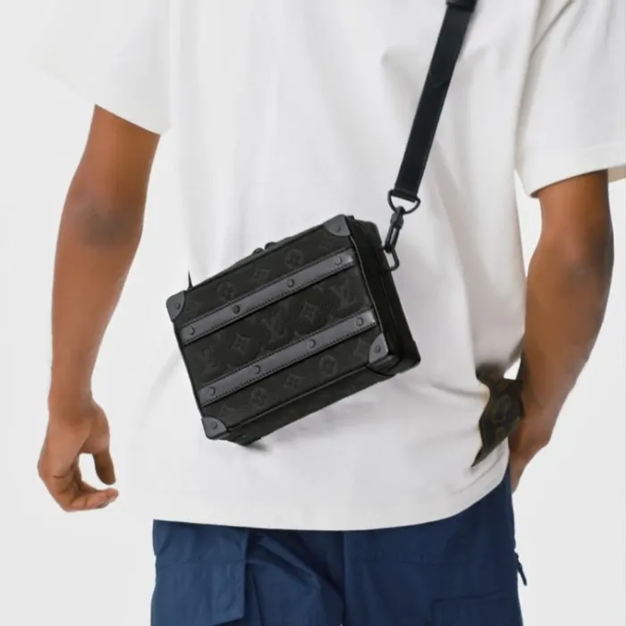 Men Bags Louis Vuitton Louis Vuitton M59163 Handle Soft Trunk Black Monogram 8211 Louis Vuitton Handbag Store