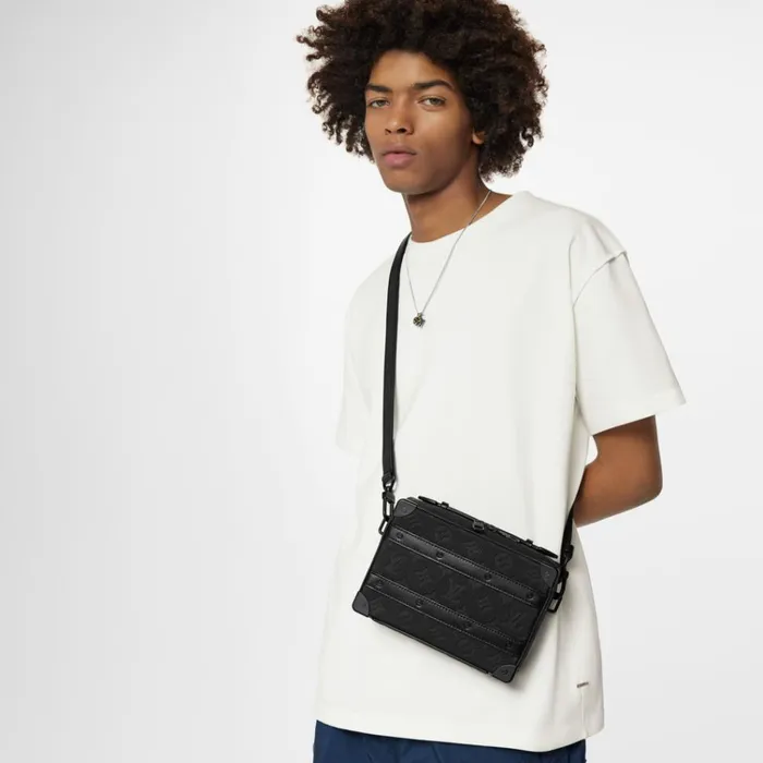 Men Bags Louis Vuitton Louis Vuitton M59163 Handle Soft Trunk Black Monogram 8211 Louis Vuitton Handbag Store