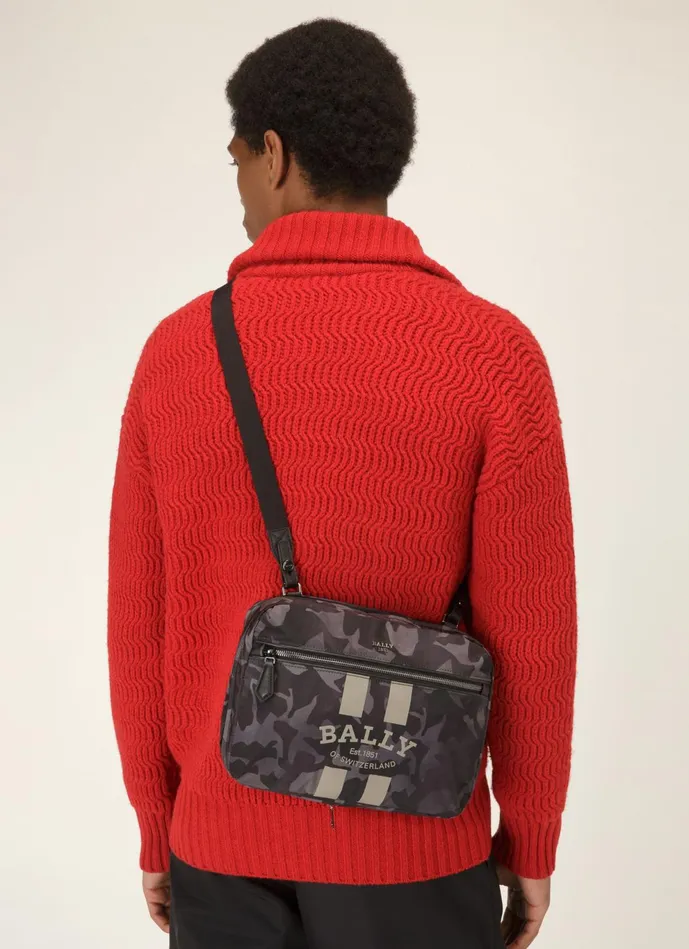 Men Bally Backpacks Fixie 8211 Nylon Backpack In Black