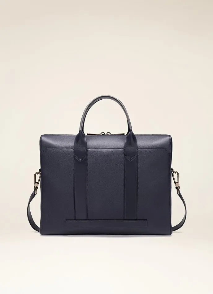 Men Bally Business Bags Elter 8211 Leather Business Bag In Navy