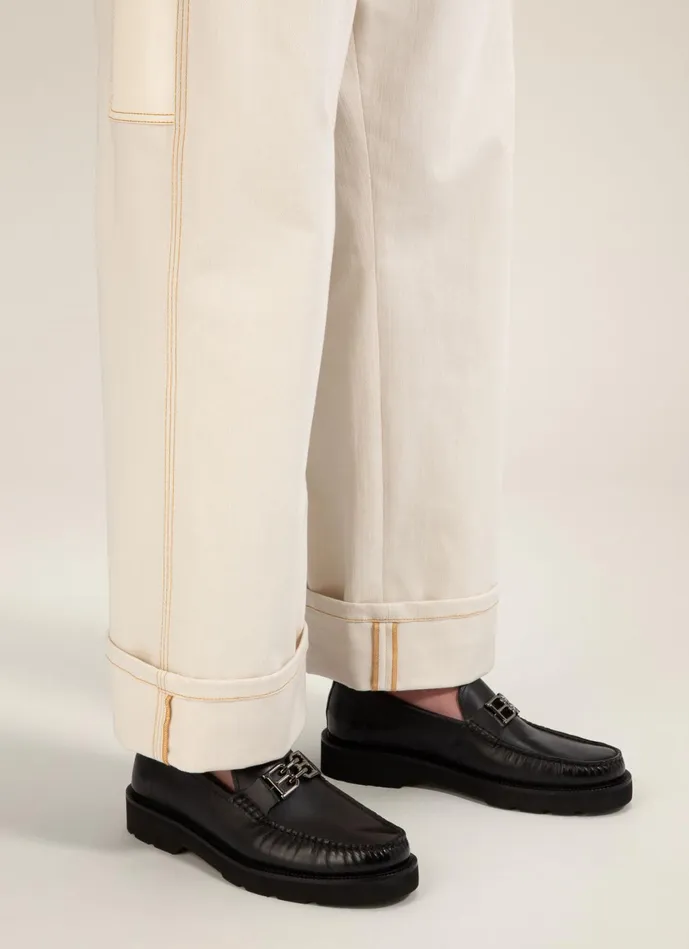 Men Bally Loafers And Moccasins Nolam 8211 Leather Moccassins In Black