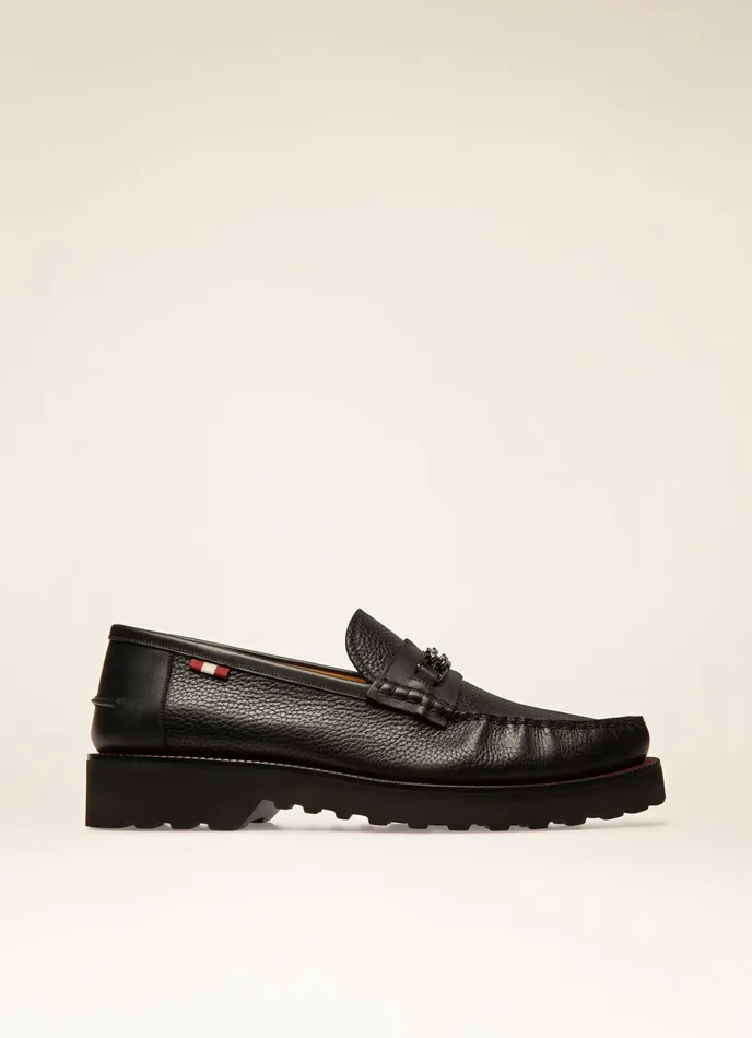 Men Bally Loafers And Moccasins Norrison 8211 Leather Moccasins In Black