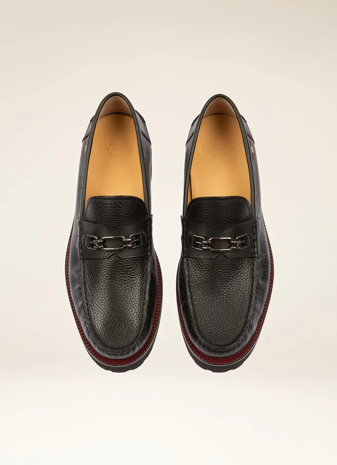 Men Bally Loafers And Moccasins Norrison 8211 Leather Moccasins In Black