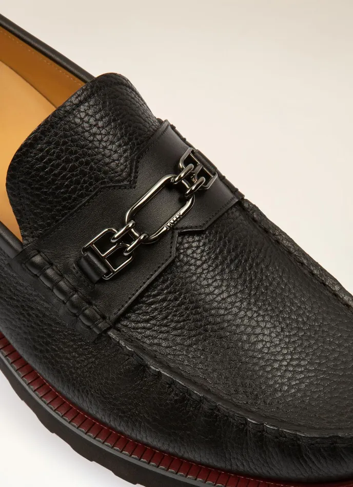 Men Bally Loafers And Moccasins Norrison 8211 Leather Moccasins In Black