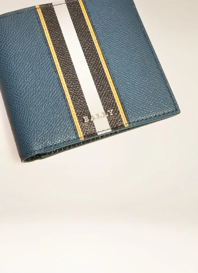 Men Bally Wallets Brasai 8211 Leather Wallet In Blue
