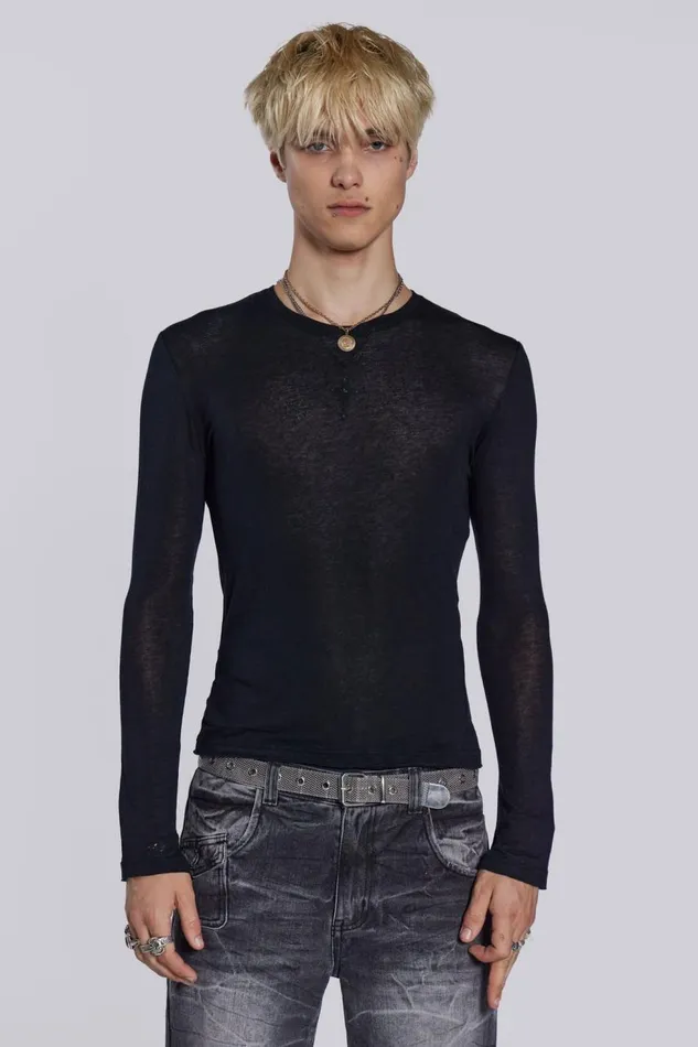Men Black Mist Long Sleeve Jaded London Basics