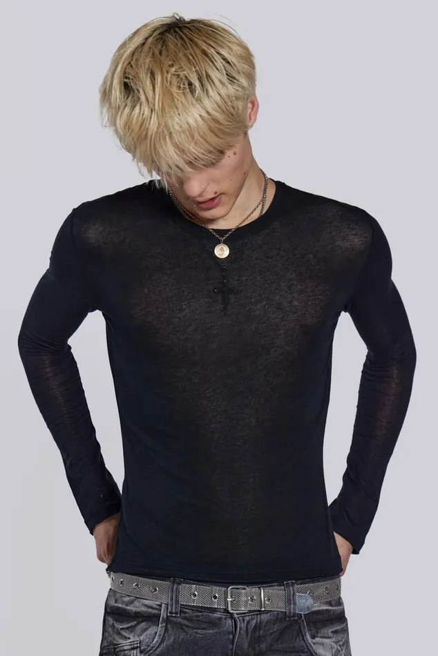 Men Black Mist Long Sleeve Jaded London Basics
