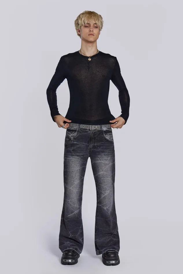 Men Black Mist Long Sleeve Jaded London Basics