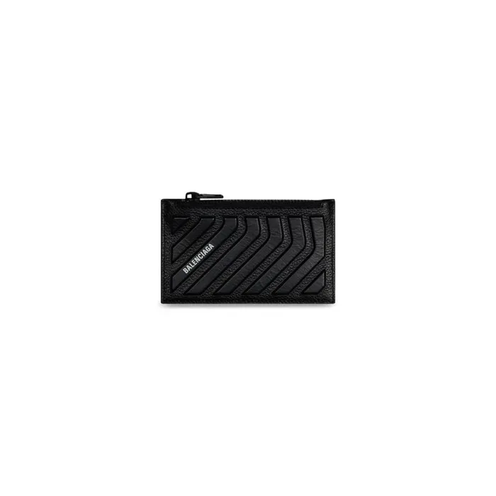 Men Card Holders Balenciaga Car Long Coin And Card Holder In Black