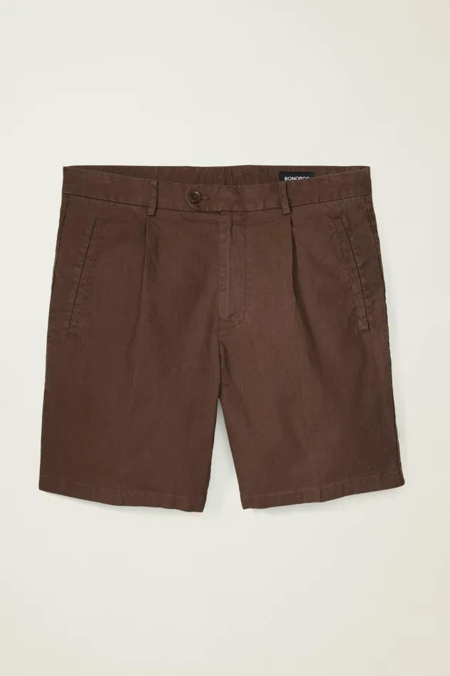 Men Coastal Linen Short Black Coffee Bonobos Casual Shorts