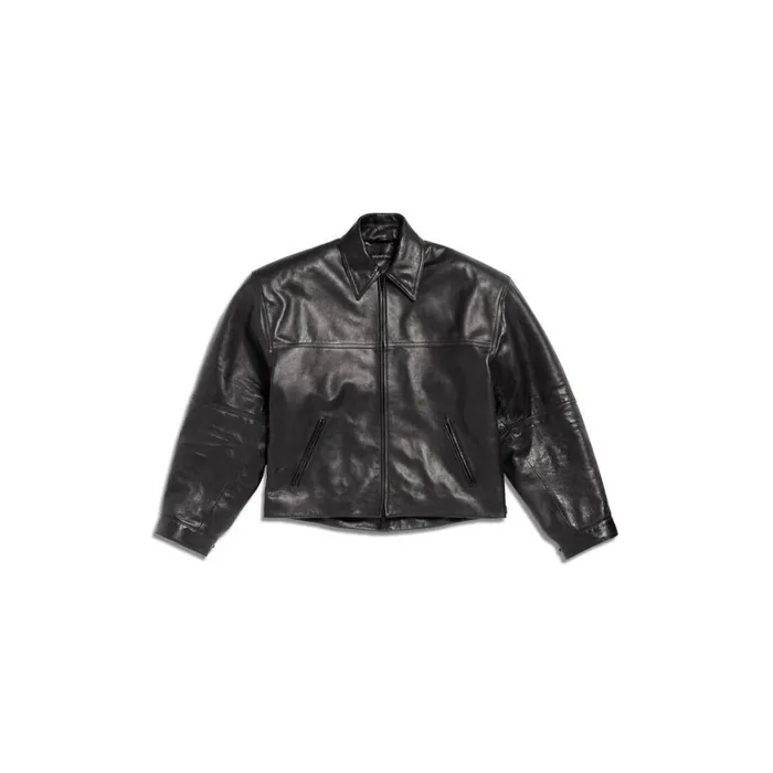 Men Coats and Jackets Balenciaga Cocoon Kick Jacket In Black