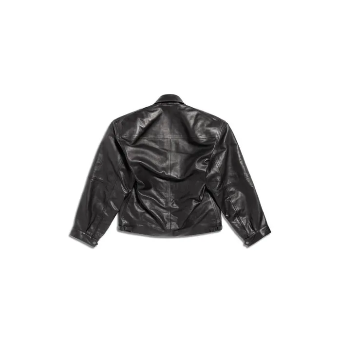 Men Coats and Jackets Balenciaga Cocoon Kick Jacket In Black