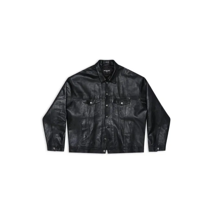 Men Coats and Jackets Balenciaga Denim Style Jacket In Black