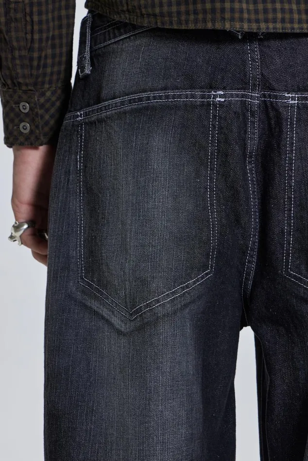 Men Contrast Stitch Skate Colossus Jaded London Baggy Jeans
