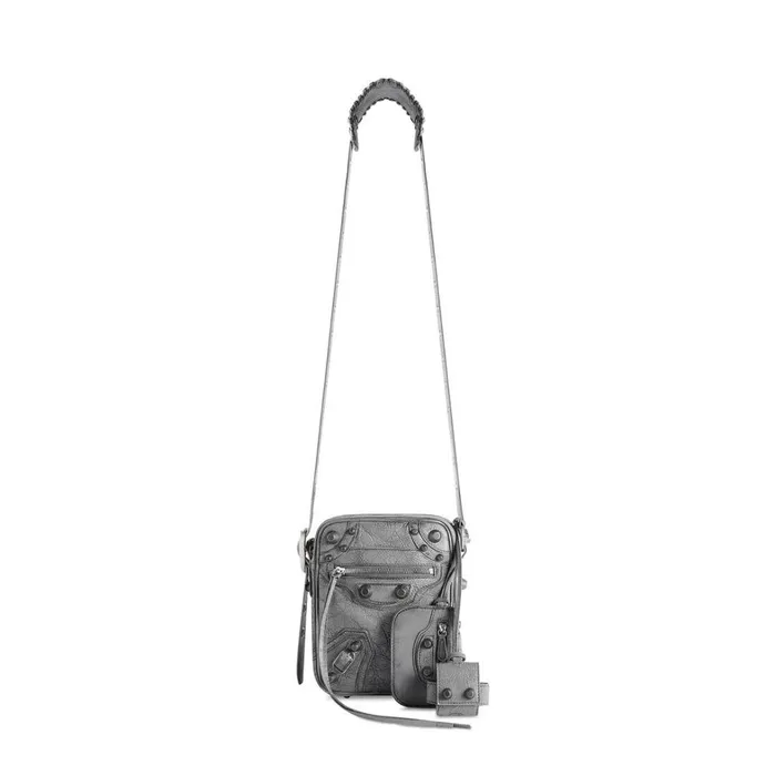 Men Crossbodies and Messengers Balenciaga Le Cagole Men Crossbody Bag Used Effect In Grey Men Crossbodies and Messengers Balenciaga Le Cagole Men Crossbody Bag Used Effect In Grey