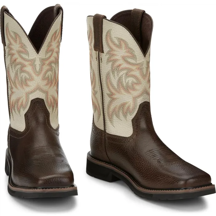 MEN Driller 11034 Work Copper Justin Boots Work