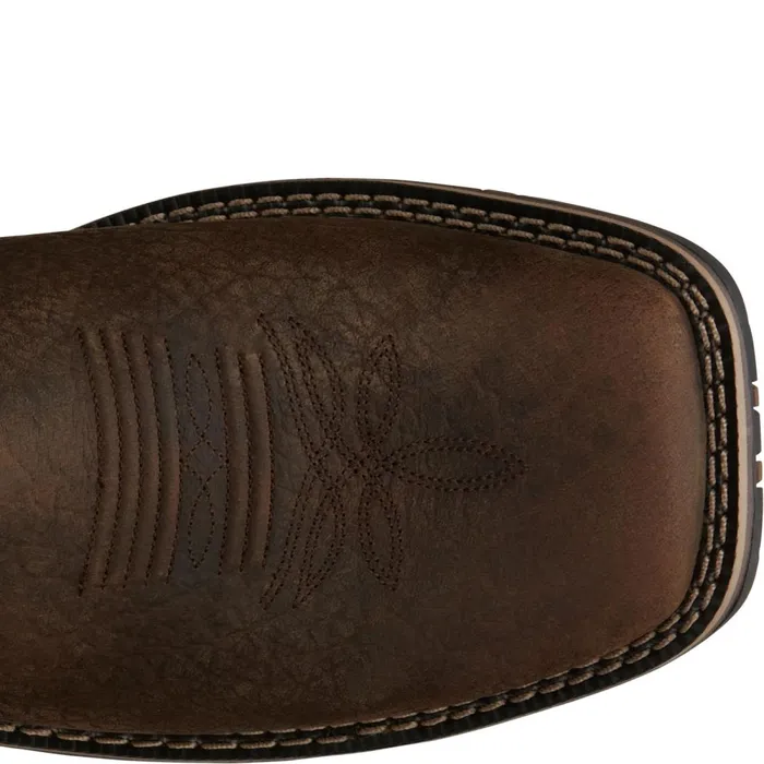 MEN Fireman 11034 Waterproof Distressed Brown Justin Boots Western