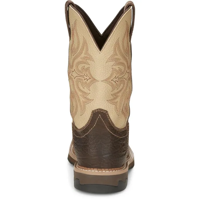 MEN Flash 11034 Waterproof Pecan Justin Boots Work