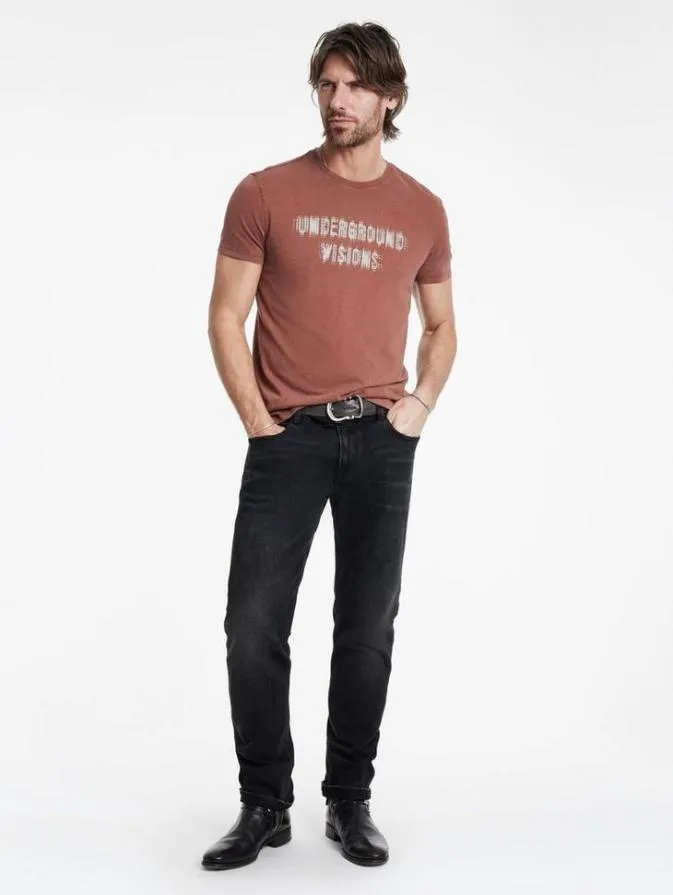 Men Graphic Tees John Varvatos UNDERGROUND VISIONS TEE Ginger