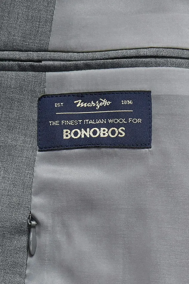 Men Italian Performance Suit Mason Solid Grey Bonobos Suits