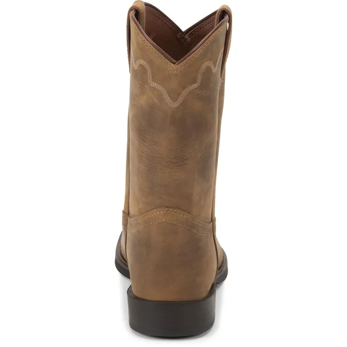 MEN Jeb 10034 Roper Tan Apache Justin Boots Western