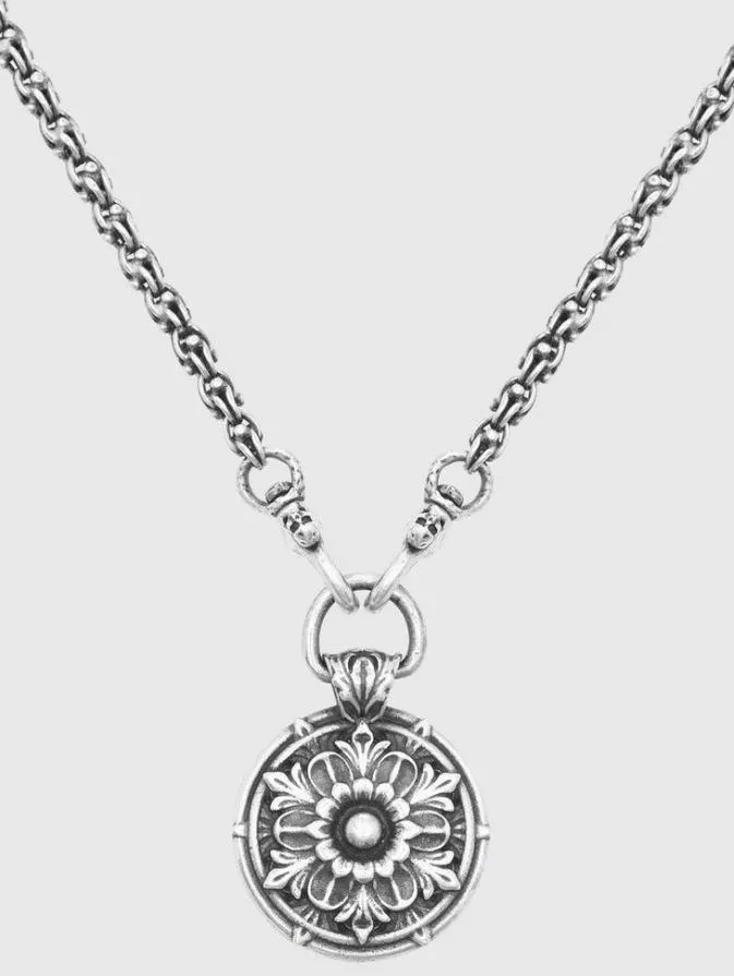 Men Jewelry John Varvatos FLORAL PENDANT NECKLACE No Color