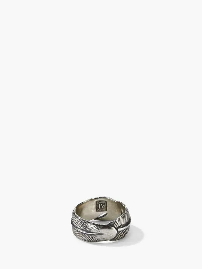 Men Jewelry John Varvatos SILVER FEATHER RING Silver Men Jewelry John Varvatos SILVER FEATHER RING Silver