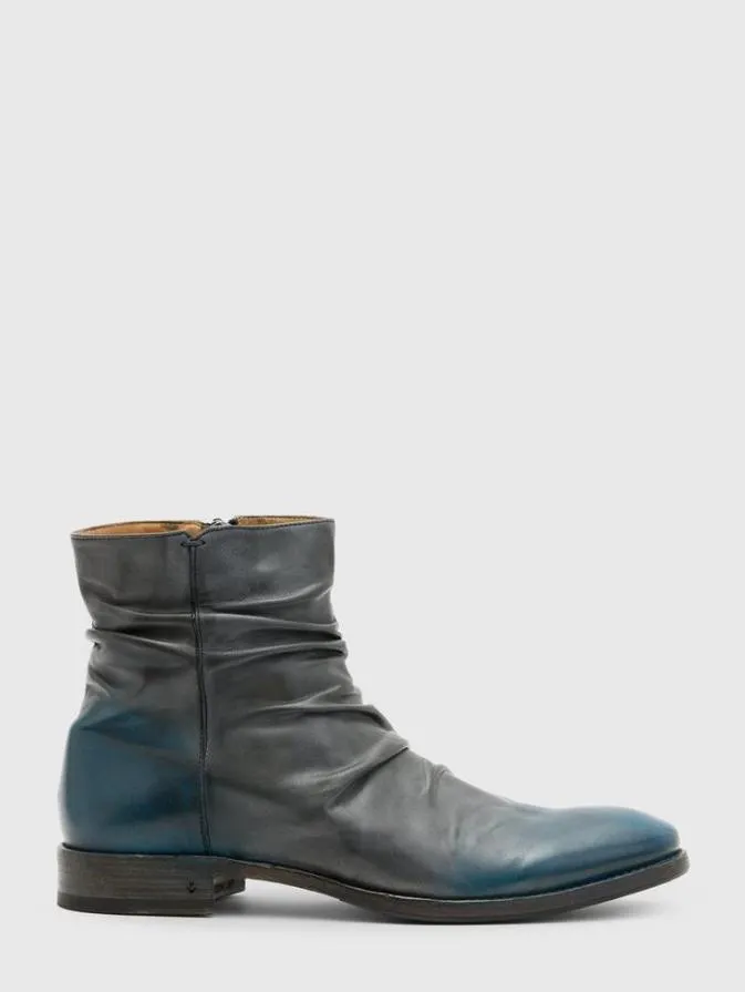 Men Leather Boots John Varvatos MORRISON SHARPEI BOOT Dk Bluwht