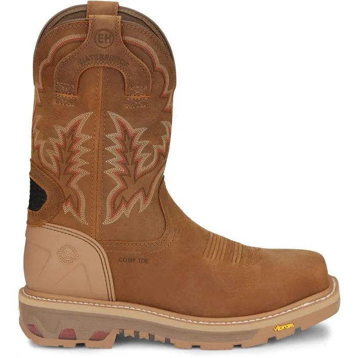 MEN Montana Nano Comp Toe Rust Justin Boots Work
