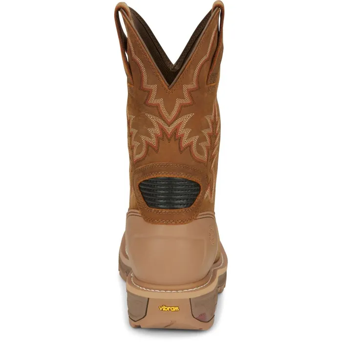 MEN Montana Nano Comp Toe Rust Justin Boots Work