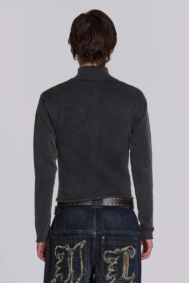 Men Nation Knit Track Top Jaded London Knitwear