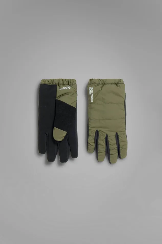 Men Norse Projects Accessories Norse Elmer Pertex Quantum Insulated Glove Army Green