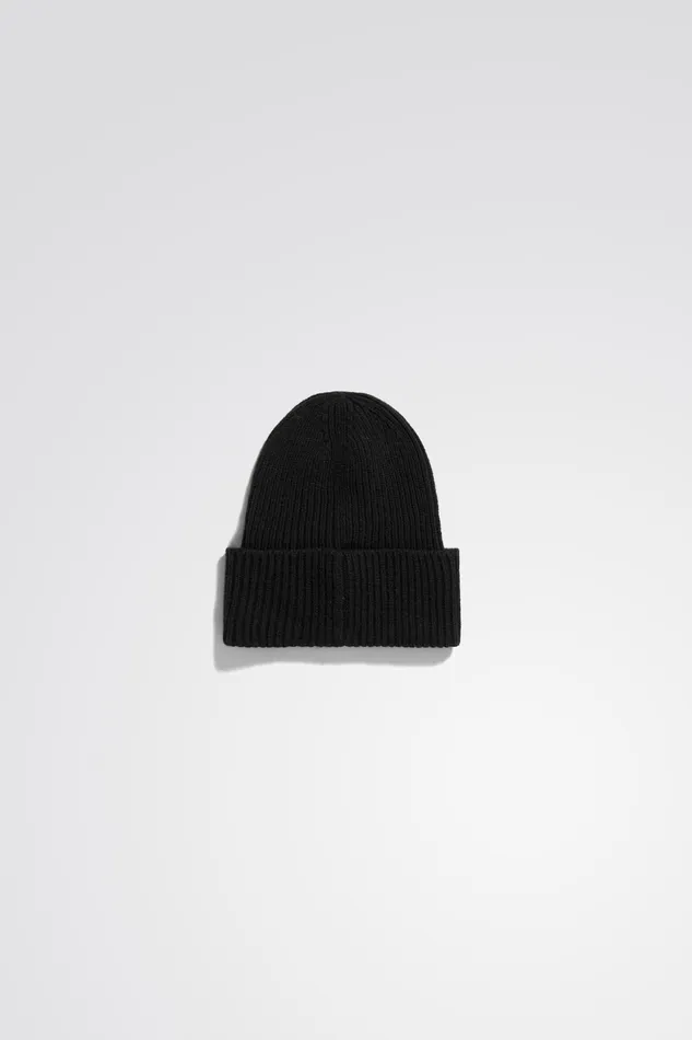 Men Norse Projects Beanies Merino Lambswool Rib N Logo Beanie Grey Melange