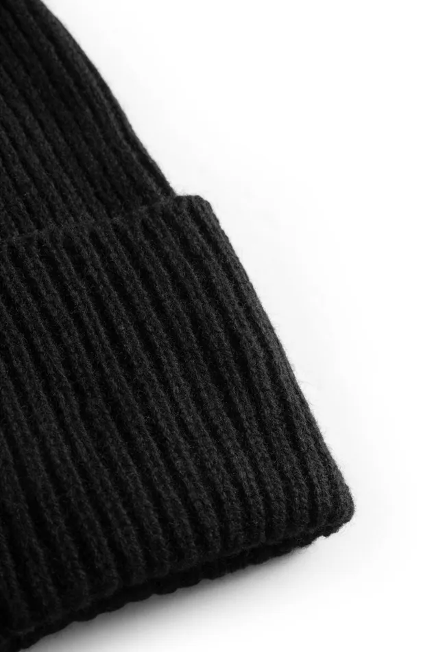 Men Norse Projects Beanies Merino Lambswool Rib N Logo Beanie Grey Melange