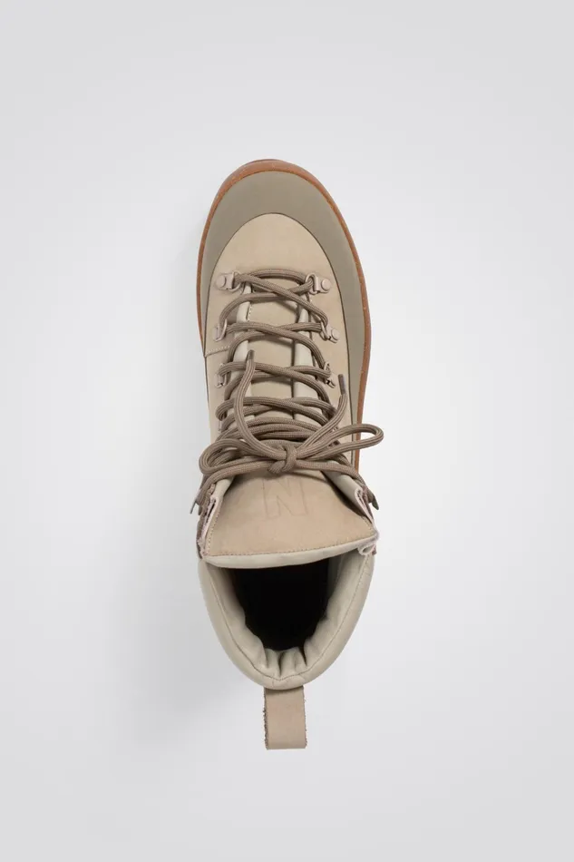 Men Norse Projects Footwear Leather Hiking Boot Khaki