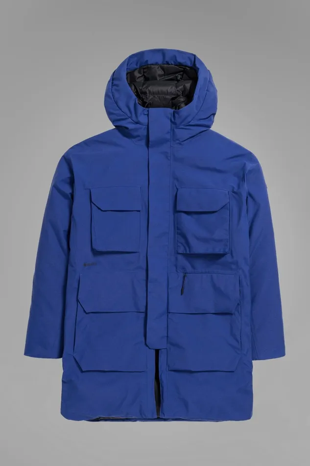 Men Norse Projects Outerwear Expedition Parka GoreTex Cobalt Blue