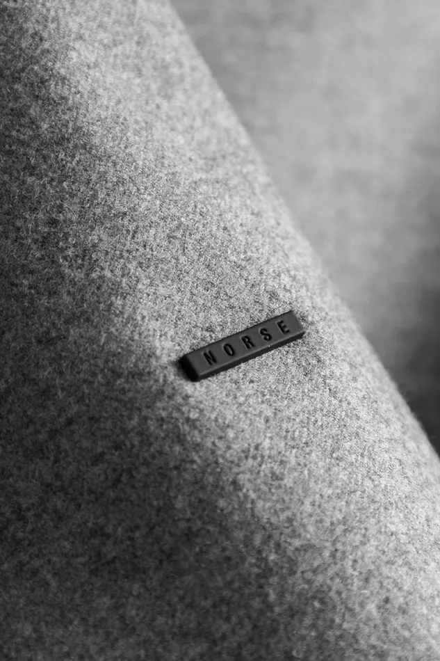 Men Norse Projects Outerwear Technical Jacket Loro Piana Clima System Wool Light Grey Melange
