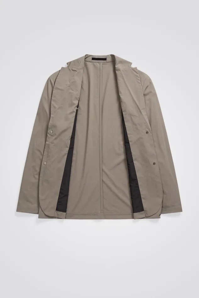 Men Norse Projects Overshirts Emil Travel Light Concrete Grey