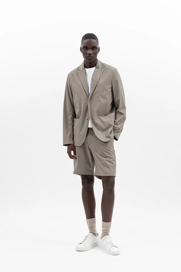 Men Norse Projects Overshirts Emil Travel Light Concrete Grey