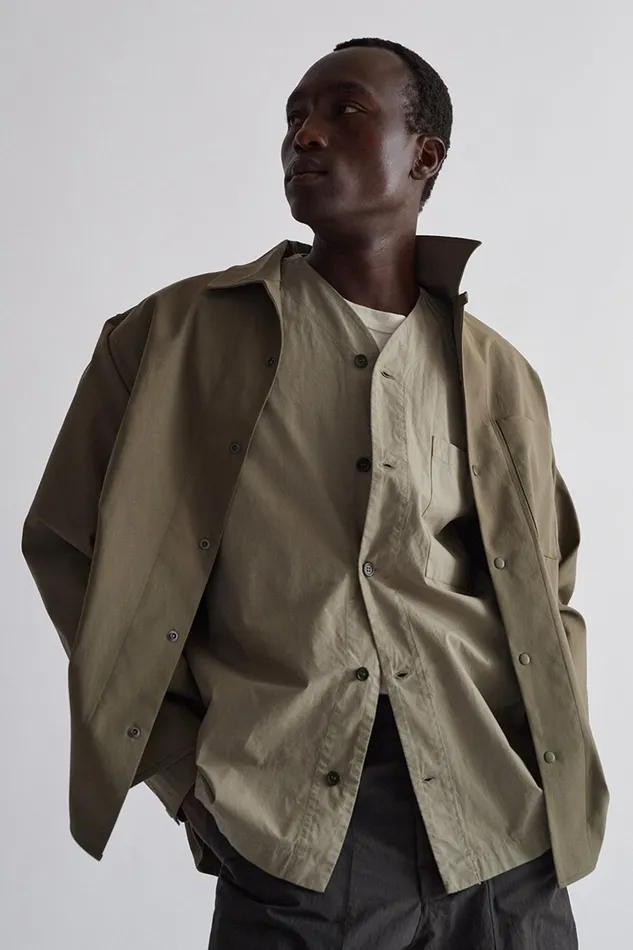 Men Norse Projects Shirting Carsten Solotex Twill Shirt LS Sediment Green