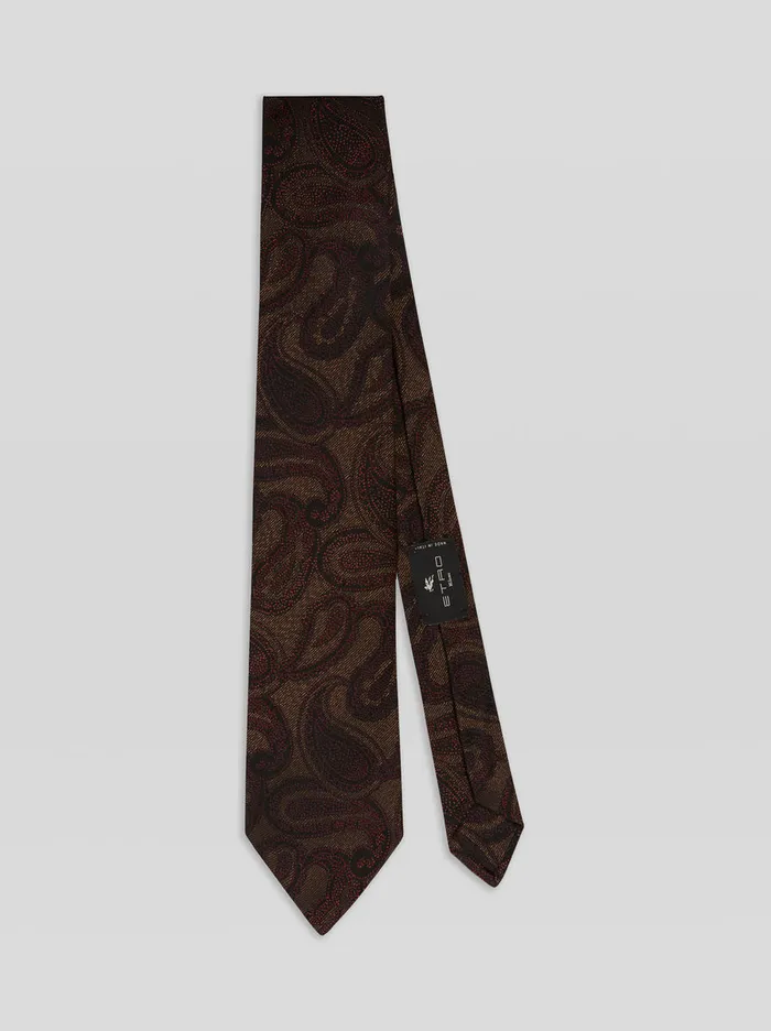 Men Paisley Pattern Tie Etro Ties And Pocket Squares