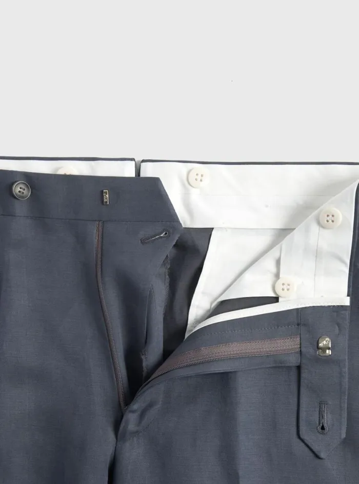 Men Paul Stuart Blazers and Jackets Linen and Silk Solid Paul Suit Grey